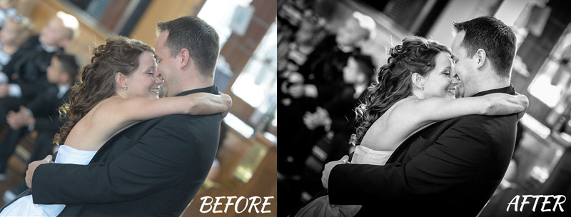 On the "before" photo on the left, you see what a photo looks like straight out of the camera. On the right, I show the same photo after applying one of my ONE CLICK Lightroom presets. You'll get some of my favorite portrait presets along with the Lightroom and photography video trainings.